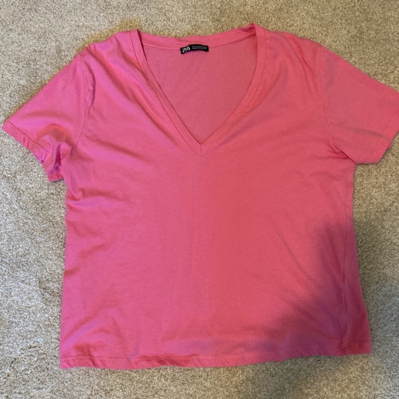 Set of three Zara shirts. Size medium. White shirt NWT, others worn once. - Picture 10 of 11